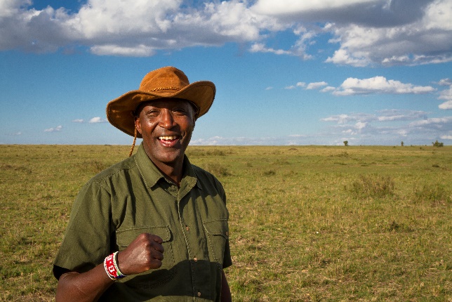 David GG Githu on safari